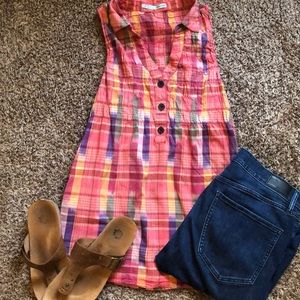 Plaid Baby Doll Tank